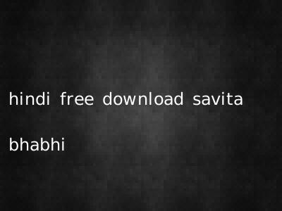 hindi free download savita bhabhi