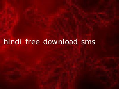hindi free download sms