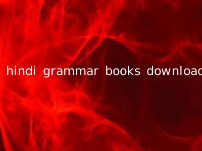 hindi grammar books download
