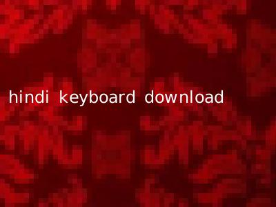 hindi keyboard download