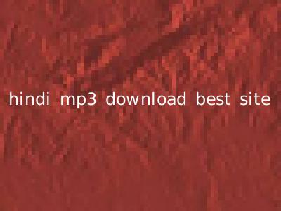 hindi mp3 download best site