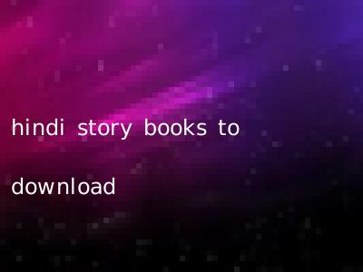 hindi story books to download