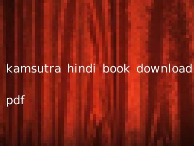 kamsutra hindi book download pdf