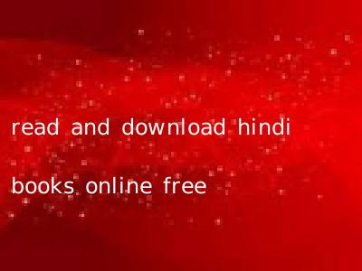 read and download hindi books online free