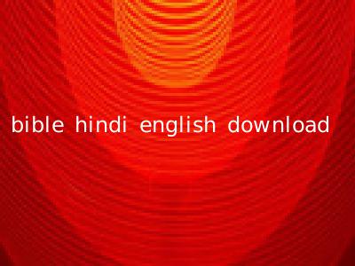 bible hindi english download