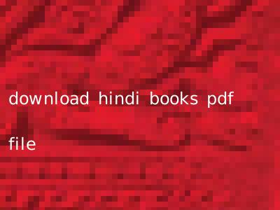 download hindi books pdf file