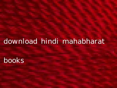 download hindi mahabharat books