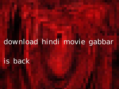 download hindi movie gabbar is back