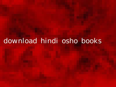 download hindi osho books