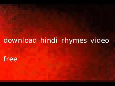 download hindi rhymes video free