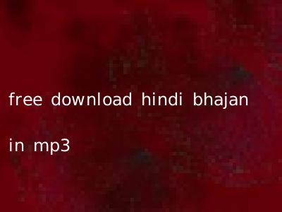 free download hindi bhajan in mp3