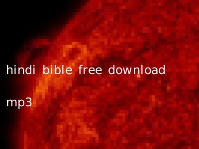 hindi bible free download mp3