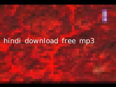 hindi download free mp3