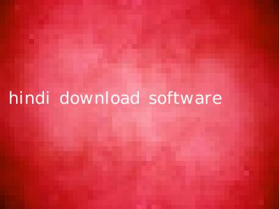 hindi download software