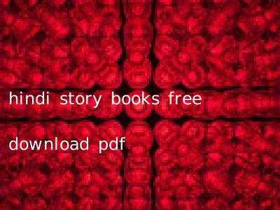 hindi story books free download pdf